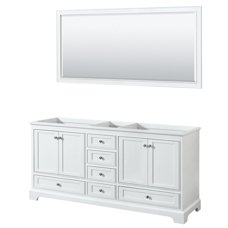 Wyndham Collection Deborah 71" Double Bathroom Vanity Base Only Wayfair